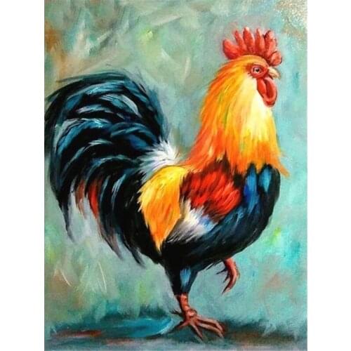Full Square Diamond Painting Chicken Animals Cross Stitch Diamond Mosaic Full Layout Picture Of Rhinestone Home Decor