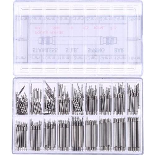 360pcs Watchmaker Watch Tools 8-25mm Stainless Steel Band Clock Spring Bars Strap Link Pins Watch Repair Tool Kit