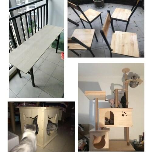 Pine board, solid wood, one word partition, shelf on the wall, shelf and bookshelf, Furniture Customization