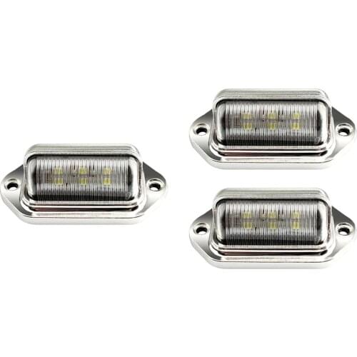 LED Light 6500K 1.8W Waterproof Truck Trailer Boat Step Side Lamp White Light Long Life and Low Power Consumption