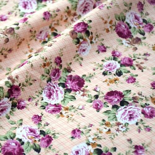 New Arrivals pink 100% Twill Cotton Fabric Cloth DIY Sewing Patchwork Cloth,DIY Sewing Quilting Fat Quarters Material 1 meter