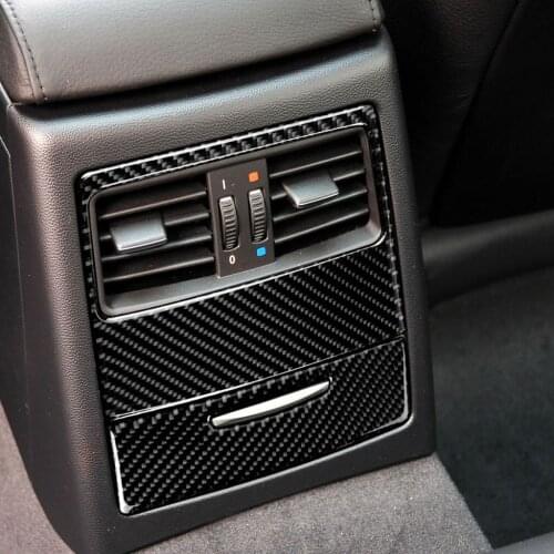Carbon Fiber Car Air Condition Vent Outlet Panel Cover Trim for BMW E90 E93