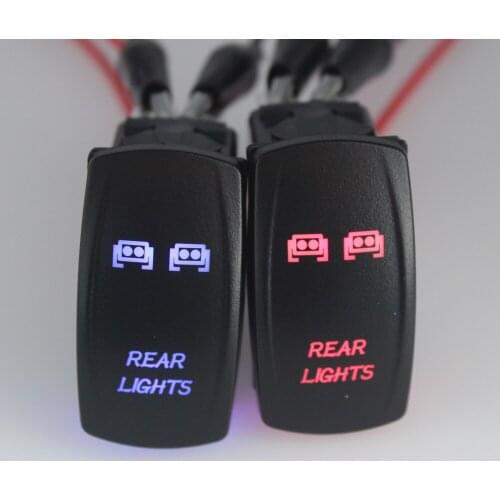 IP68 Waterproof 24V/10A,12V/20A LED OFF-ROAD Car Bus Marine Push Button Rocker Toggle Switch REAR LIGHTS