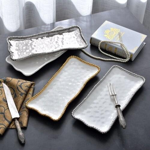 Phnom Penh Japanese Ceramic Dinner Plate Sushi Plate Table Decoration Hotel Service Plate Kitchen Storage Supplies