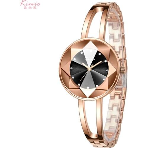 KIMIO Women Watches Stainless Steel Bracelet Clock Grace Watch Gift Fashion Female Luxury Quartz Daily Waterproof Wristwatches
