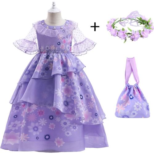 Girl Princess Dress Kids Summer Cosplay Costume For 6 8 10 Years Girls Halloween Children Clothing