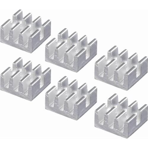 200 Pieces LOT 6.4mm x 6mm x 3.5mm Aluminum Heatsink For MOS IC Chipset DDR VGA RAM Memory Chip Radiator