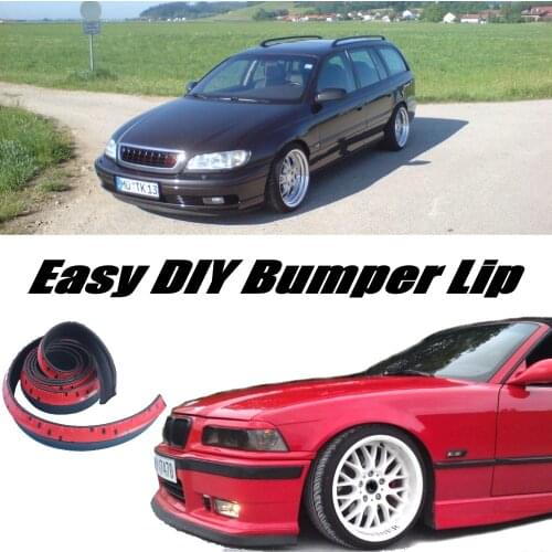 NOVOVISU Bumper Lip Deflector Lips For Opel Omega B1 B2 For Vauxhall For Lotus Omega Front Spoiler Skirt For Body Kit Strip