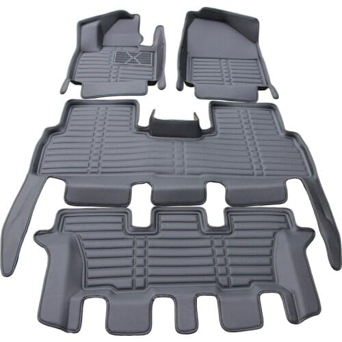 No Odor Wholy Surrounded Full Covered Waterproof Carpets Durable Car Floor Mats for 7seats KIA Sorento