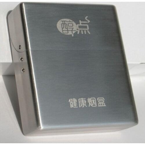 1 pcs The Cigartte Tobacco mellower function storage case stainless steel case for cigarettes storage