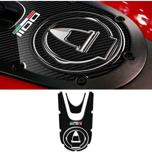 For Ducati Monster 1100 Evo 2008-2014 3D Carbon-look Motorcycle Gas Cap Sticker Tank Pad Protector