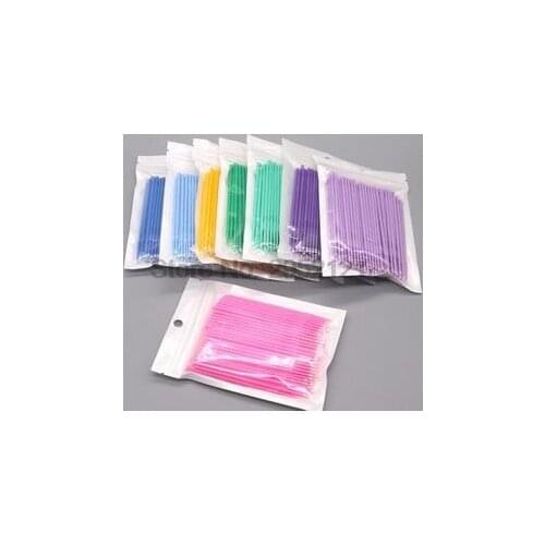 By dhl or ems 200sets 100pcs/set Disposable Eyelash Brushes Eyelashes Extension Applicator Wand Mascara Makeup brush beauty new