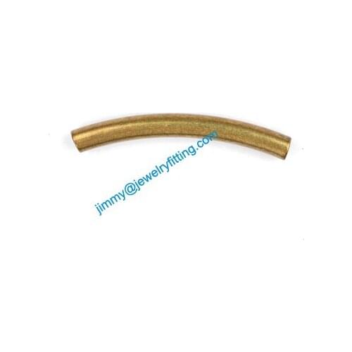 2013 New Jewelry findings Bent Tubing tube spacer tube beads for bracelet 3*27mm