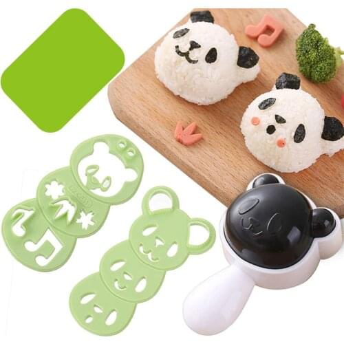 Creativity Panda Rice Ball Molds Sushi Mold Maker DIY Sushi Maker Onigiri Rice Mold Kitchen Sushi Making Tools Bento Accessories