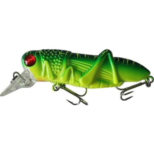 LUTAC 1PCS 55mm 4g Locust Wobblers Hard Bait Fishing Tackle BKK Hooks Hard Bait Swimbait