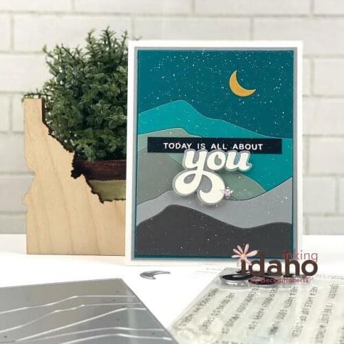 New Moon hillside frame metal Cutting Dies Stencils DIY Scrapbooking Paper/photo Cards Embossing Dies