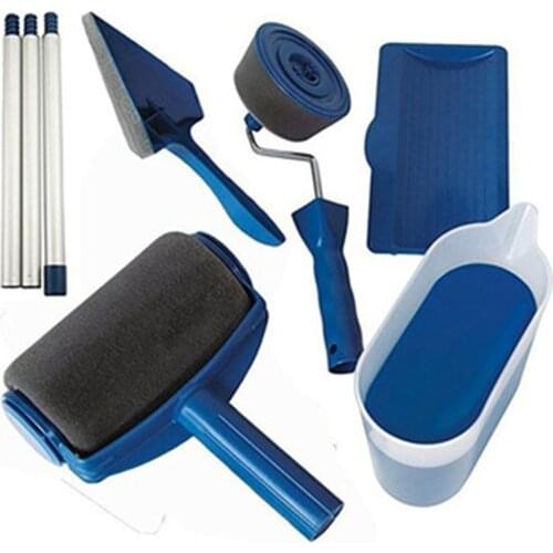 8pc/set Paint Roller Brush Multifunctional DIY Painting Brush Tool Household Use Wall Decorative Paint Roller Easy to Operate