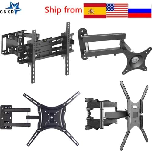 Full Motion TV Wall Mount TV Bracket for 10-70 Inch Tilt Swivel Bracket TV Stand PC Monitor Mount Bracket Rotated TV Holder