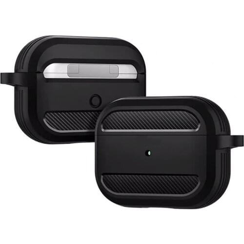 Suitable for Apple airpods earphone sleeve series carbon brazing dimensional silicone protective sleeve wireless earphones