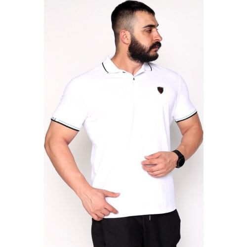 Run Style Polo Neck Casual Mens T-Shirt