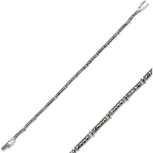 Silverlina Silver Marcasite Sterling Bracelet