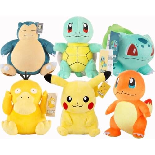 Charmander Squirtle Bulbasaur Pikachued Plush Toy Pokemoned Stuffed Doll Elf Figures Peluche Toys Gifts for children Kids