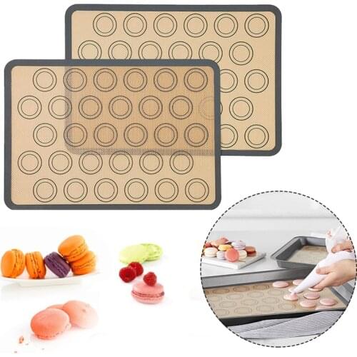 Silicone Baking molds Mat Pad Sheet Pastry Non-Stick Rolling Dough Large Size Cake Food Cookie Macaron For Kitchen Tools