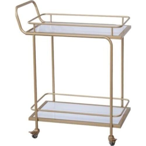 Large capacity kitchen desktop storage rack stable load-bearing multi-layer seasoning shelf fashion trolley