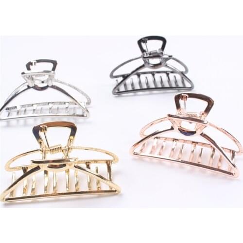 1PC Metal Hairpin Shower Claws Women Girls Hair Crab Clip Barrette Horsetail Clips Hairgrips Styling Headdress Hair Accessories