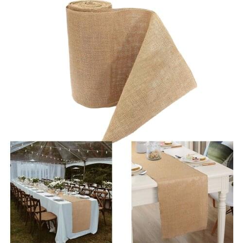 10m Natural Burlap Ribbon, Natural Jute Fabric Ribbon for Gift Crafts Wrapping Wedding Party Home Decor Event Decorations