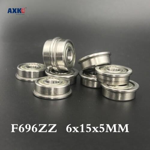 10pcs F696zz F696 Ddrf-1560zz Rf-1560zz Deep Groove Ball Bearing 6*15*17*5*1.2mm Miniature Bearing With Flange