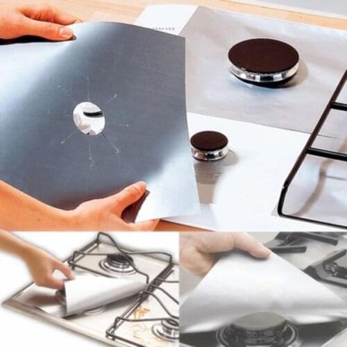 2PC/4PC With Gas Burner Cover, Non-stick Boiler Burner Lining Kitchen Gas Stove Protector, Cut, Dishwasher Safe, Easy To Cle 70