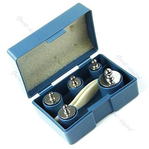 5 pcs 50g 20g 10g 5g Grams Precision Chrome Calibration Scale Weight Set Kit New