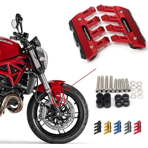 For Ducati Monster M400 M600 M620 M750 796 696 620 750 Motorcycle CNC Accessories Mudguard Side Protection Front Fender Slider