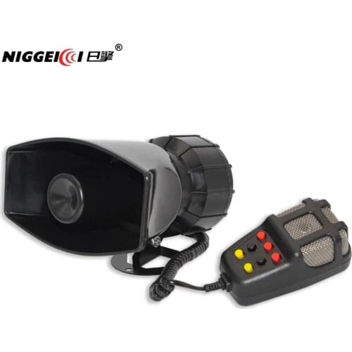 Car Alarm Siren Horn 12V Van Truck Horn Sirens Police Speakers Sound Signal For Car Loud Shout Speakers For Cars 7 Siren Sounds