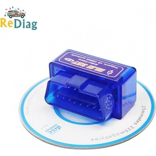 50pcs/lot) Super Mini ELM327 V2.1 OBD2 Scanner Bluetooth OBD 2 Car Diagnostic Tool ELM327 For Android Auto Scanner Automotriz