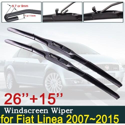 Car Wiper Blade for Fiat Linea 2007~2015 2008 2009 2010 2011 2012 2013 2014 Front Windscreen Windshield Wipers Car Accessories
