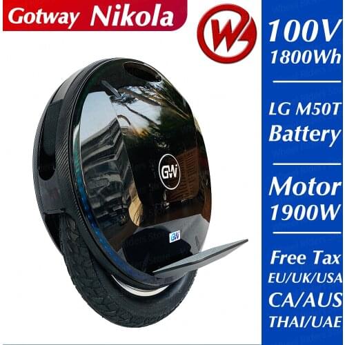 Gotway Nikola Plus Electric unicycle 100V 1845WH 1230WH 3000W,max speed 60km/h,battery life 120-160km,monowheel scooter 2020
