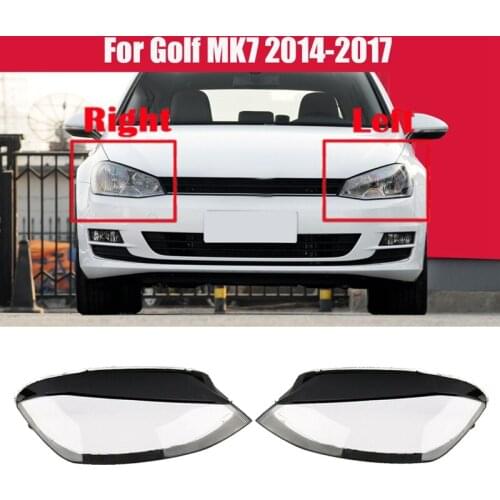 For Golf 7 MK7 2014 2015 2016 2017 Car Headlight Cover Clear Lens Headlamp Lampshade Shell