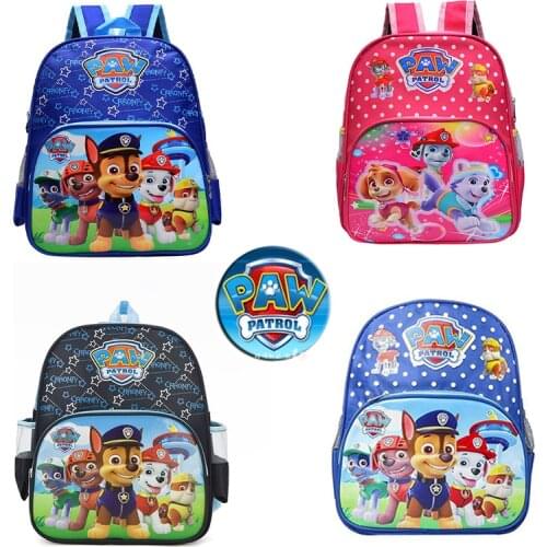 Paw Patrol Chase Cartoon Dogs Childs School Bag Backpacks Girls Boys Shoulder Bag Students Schoolbags Knapsack Children New
