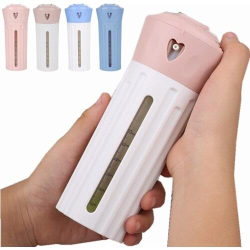 200ML Travel Dispenser 4In1 liquid soap dispenser cosmetic Shampoo pump bottle Sub-Bottle Press Empty Container bath Accessories