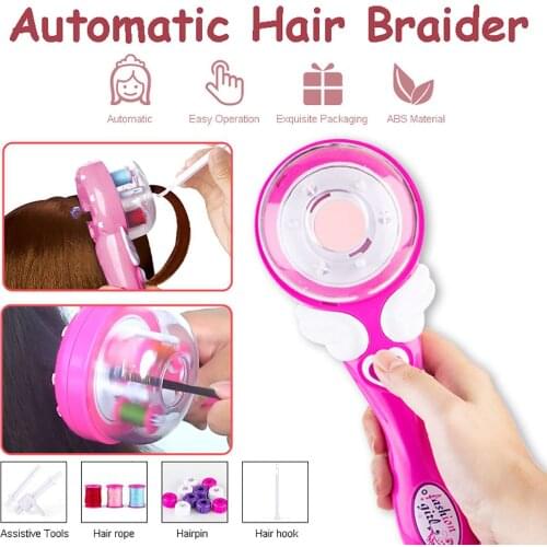 DIY Electric Automatic Hair Braider Three Strands Hair Braiding Machine DIY Hair Styling Tools Adult Kids Hair Braiding Tools