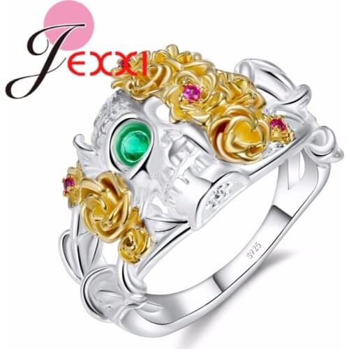 Exquisite 925 Sterling Silver Rings For Women Party Jewelry Cubic Zircon Wedding Engagement Anillos Accessory Size 6-10