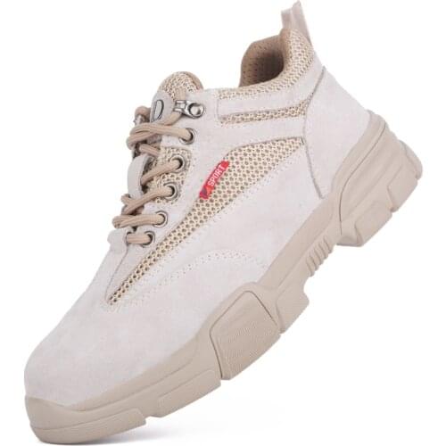 China Work Safety Shoes for Men Anti-smashing Protect Safety Shoes Steel Toe Soft Light Work Boots for Outdoor Work