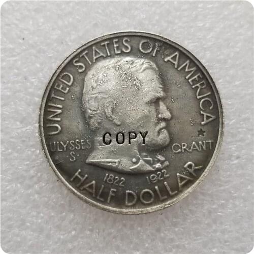 COPY REPLICA 1922 GRANT WITH "STAR" Memorial Half Dollar COIN