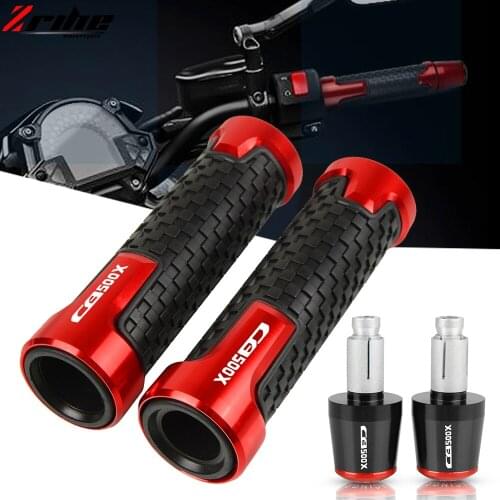 Motorcycle Universal 7/8"22mm Handlebar Grips Ends Hand Handle Bar Caps Plugs For HONDA CB500X 2013-2016 2017 2018 2019 2020
