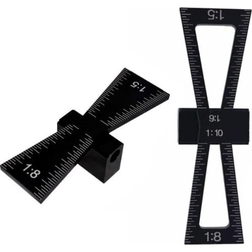 Dovetail Marker Guide Aluminum Alloy Dovetail Gauge Guide Making Jig 1:5 1:6 1:8 1:10 Slopes for Woodworking DIY Wooden Joints