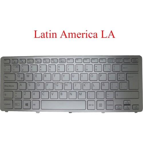 Laptop LA Keyboard For SONY For VAIO SVF14N SVF14N13CLS SVF14N15CLS 9Z.NABBQ.51E 149264251LA AEFI2L000203A Latin America new