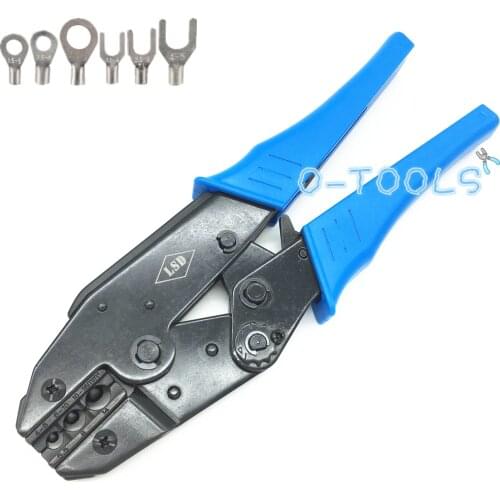Ratchet crimping pliers for non-insulated terminal 4-16mm2 cable lugs hand crimper tool 12-6AWG LS-616TD