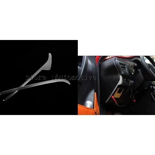 2p Stainles Control panel Side Decorative article Trim for Toyata new Corolla 2014 2015 2016 2017